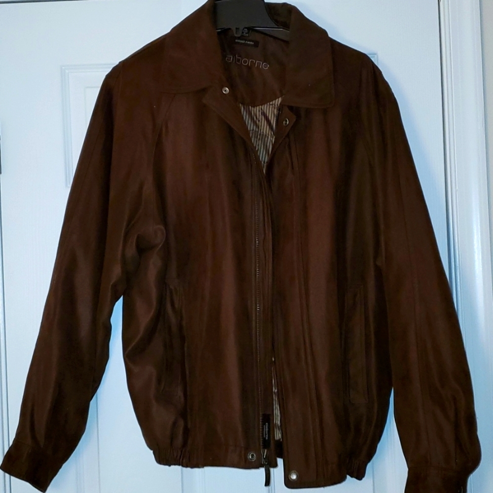 Men's brown Sueded Finshed Claiborne Jacket